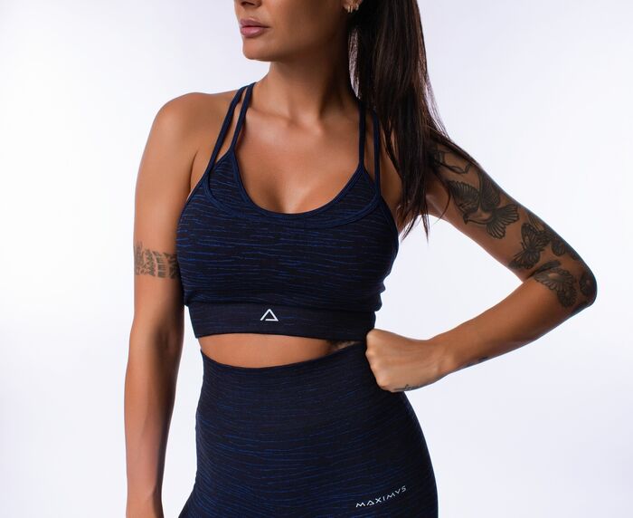 Bra-Soutien de Desporto Yasmine SD (Seamless) - Black/Navy