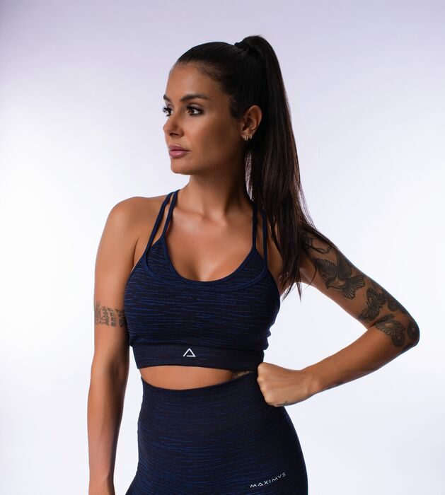 Bra-Soutien de Desporto Yasmine SD (Seamless) - Black/Navy