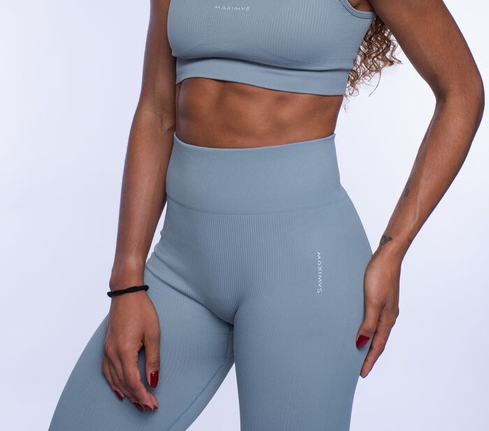 Legging de Cintura Média Essencial (Seamless) - Acapulco Green