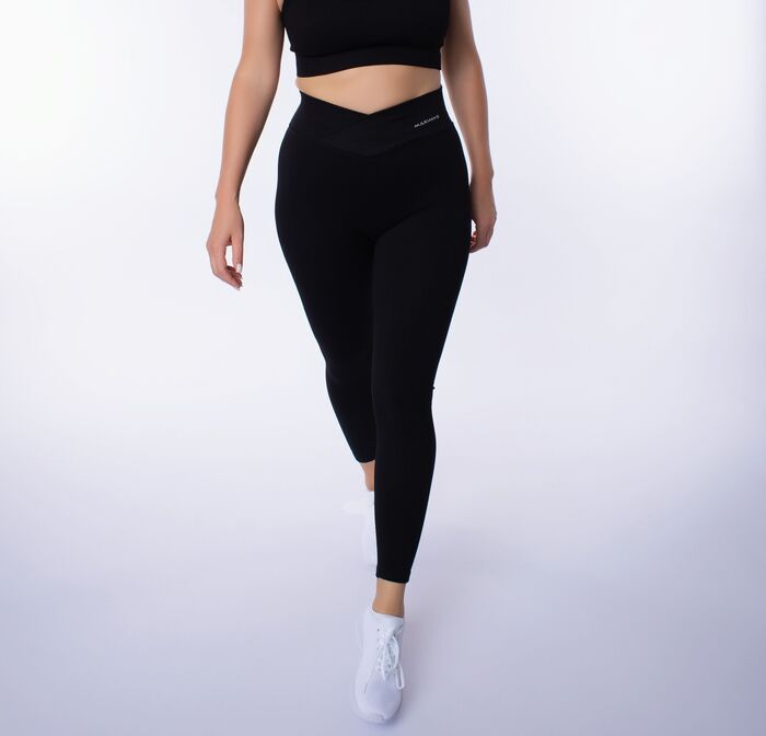 Legging de Cintura Média Sculpt (Seamless)  - Black