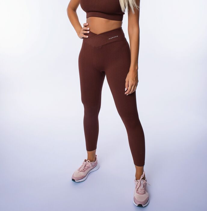Legging de Cintura Média Sculpt (Seamless) - Brown