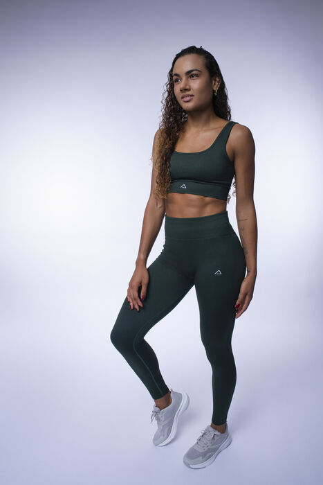 Legging de Cintura Alta XFitness (Seamless) - Eden Green 