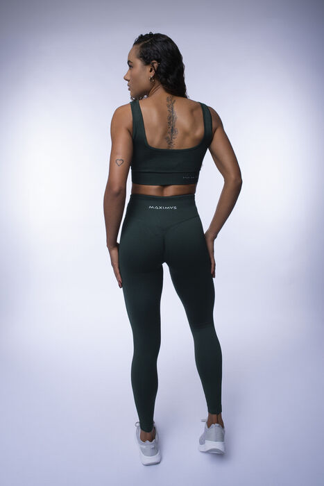 Crop Top XFitness (Seamless) - Eden Green
