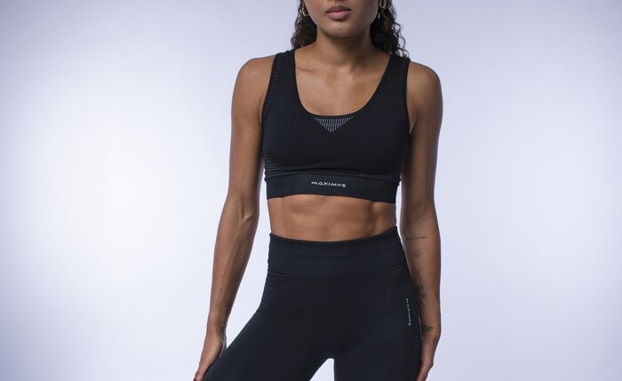 Crop Top Paris (Seamless)   - Black
