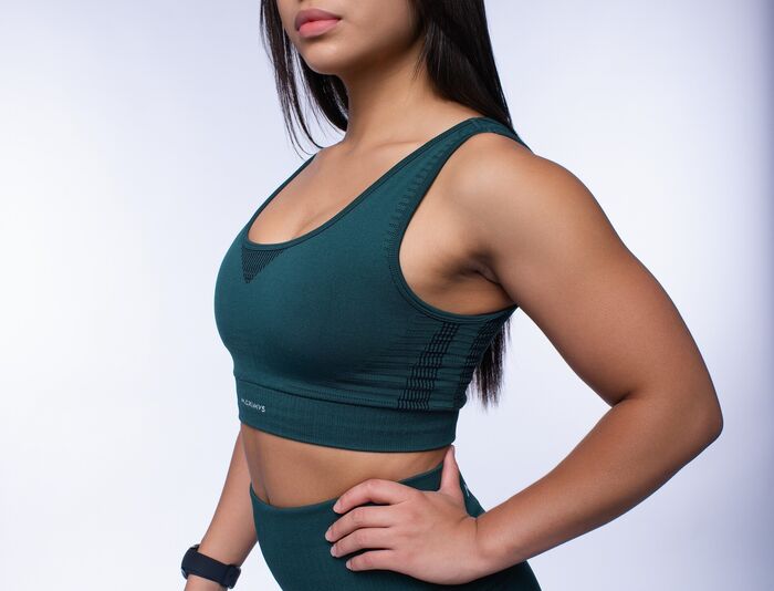 Crop Top Paris (Seamless)  - Forest Green
