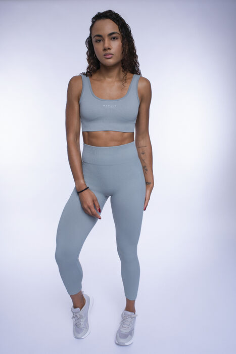 Legging de Cintura Média Essencial (Seamless) - Acapulco Green