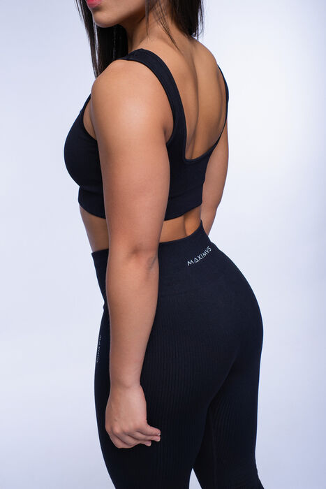 Legging de Cintura Média Essential (Seamless)  - Black