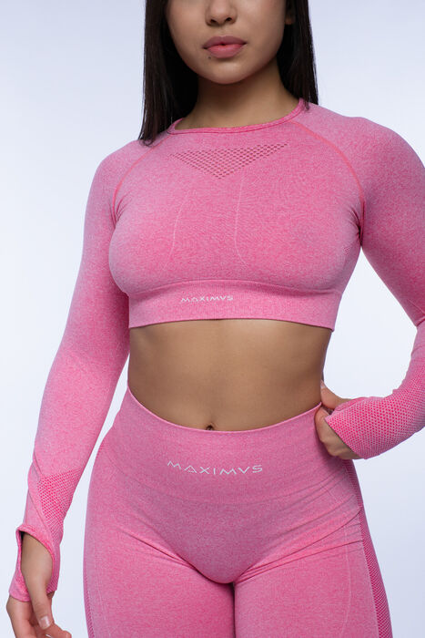 Legging de Cintura Média Grace (Seamless) - Pink