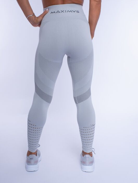 Legging Paris de Cintura Média (Seamless)  - Light Gray 