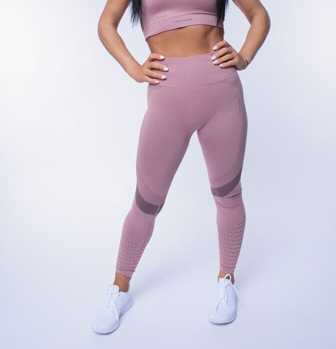 Legging Paris de Cintura Média (Seamless)  - Rose Dawn