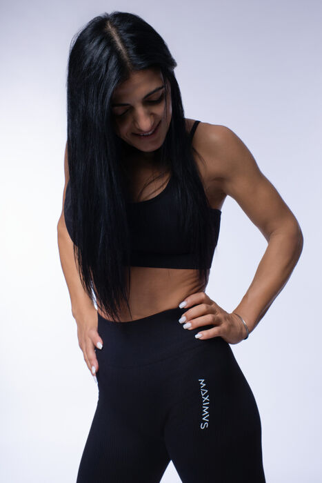 Legging de Cintura Média XFlex (Seamless) - Black