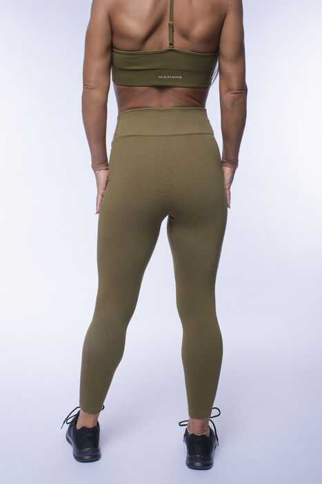 Legging de Cintura Média Sculpt (Seamless)  - Olive Green