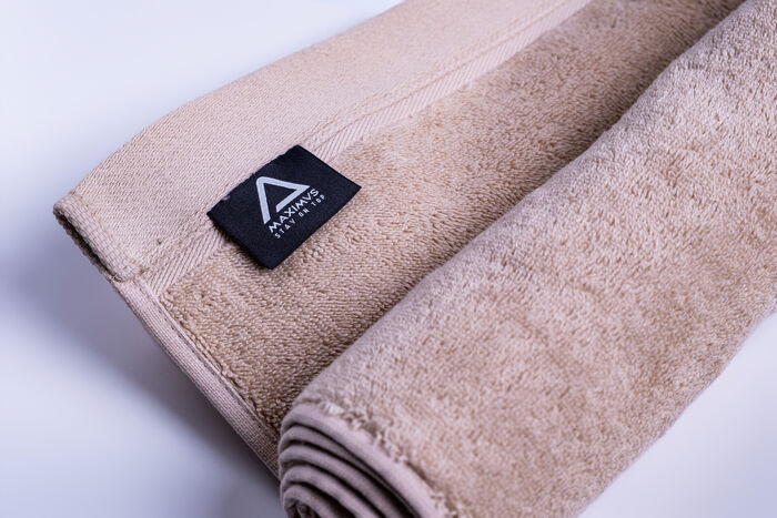 Toalha de Ginásio 100% Algodão Multiusos - Taupe 