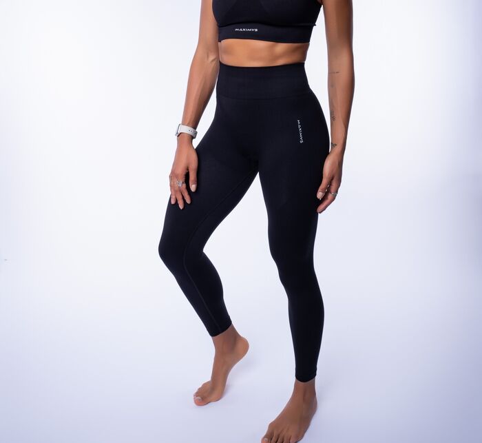 Legging de Cintura Média Actived (Seamless)  - Black