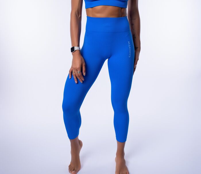 Leggings de Cintura Média XFlex (Seamless) -  Deep Blue