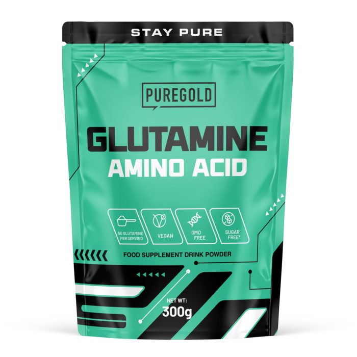Glutamina Vegan com B6 300g – Sem OGM, Sem Conservantes e Sem Açúcar