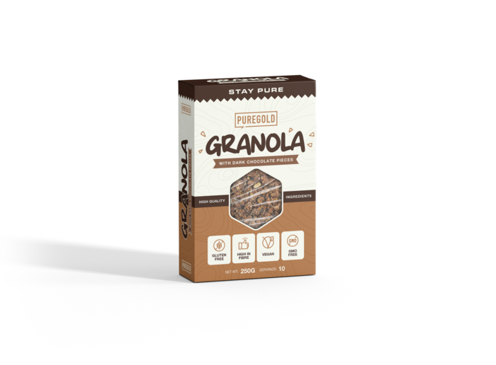 Granola 250g - Vegan Sem Glúten , Rica em Fibras