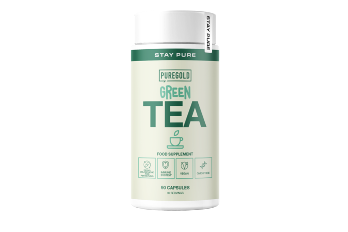 Green Tea 90 Cápsulas - Extrato de Chá Verde + Vitamina C 