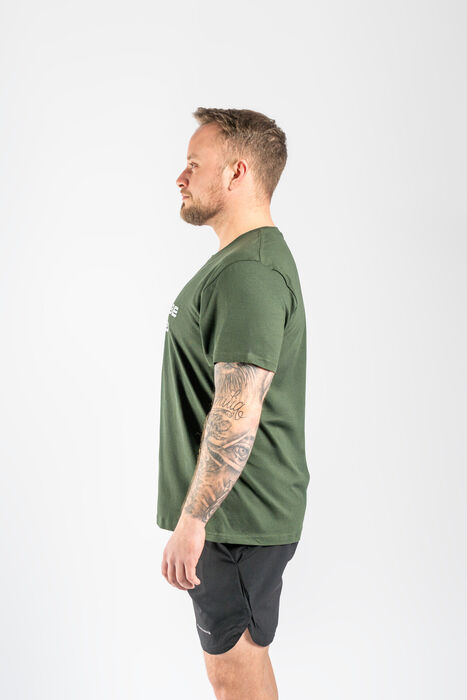 Crushed Tee shirt - Forest Green
