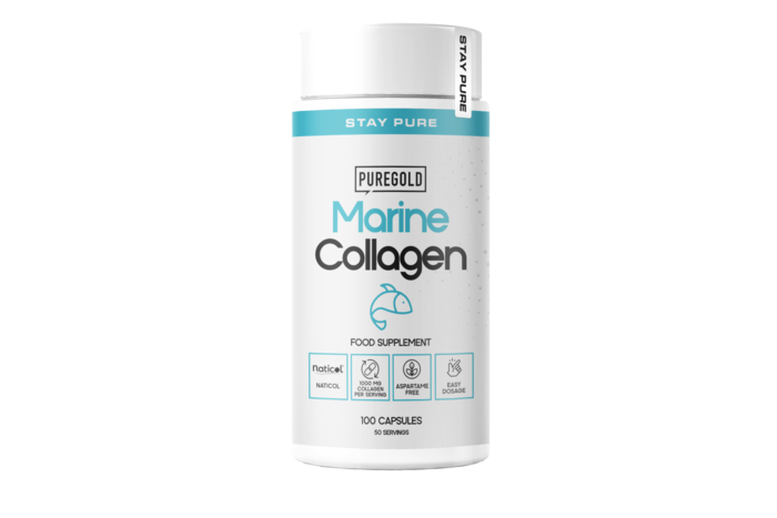 Marine Collagen - Colágeno Hidrolisado Marinho NATICOL® – 100 Cápsulas