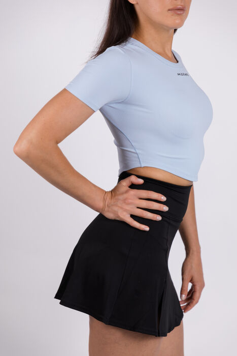 Capri Crop Tee - Sky Blue