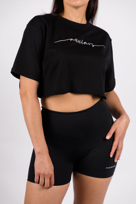 Carmen Crop Top - Black