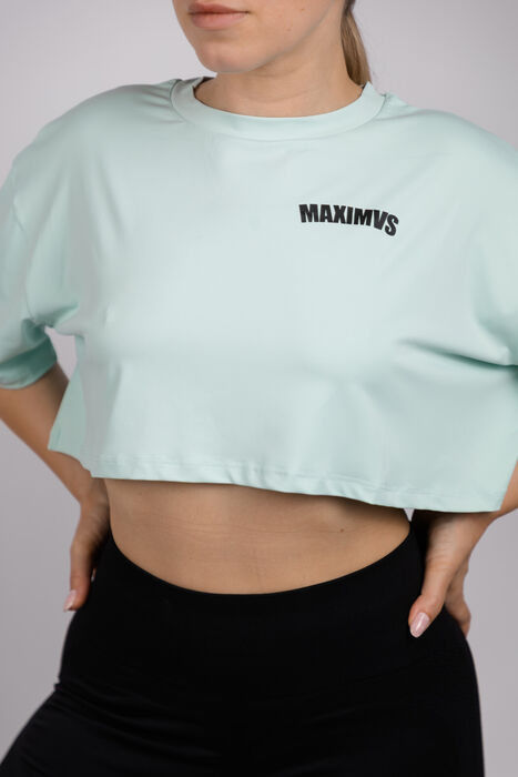 Brenda Crop Top - Cyan