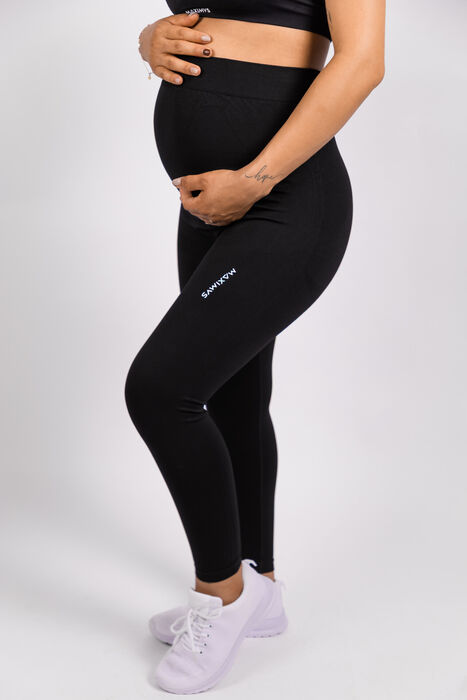 Mama Leggings - (Leggings para Grávidas) - Black