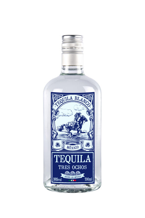 Tequila Tres Ochos White 38%