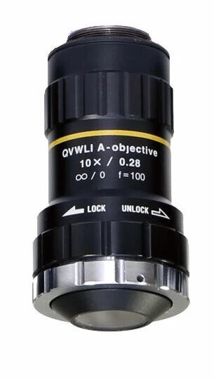 02ALT630 - Lentes Objetivas e Gráficos de Calibração A-10X, Mitutoyo
