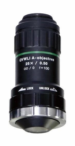 02ALT670 - Lentes Objetivas e Gráficos de Calibração A-25X, Mitutoyo