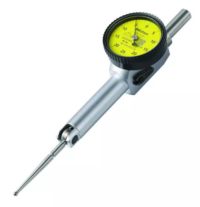 513-514-10T - Comparador de Alavanca -Modelo Pequeno Full Set, 0,5mm, 0,01mm, D=4/8 mm,Stem, Styli, Bar, Swivel Clamp, Mitutoyo