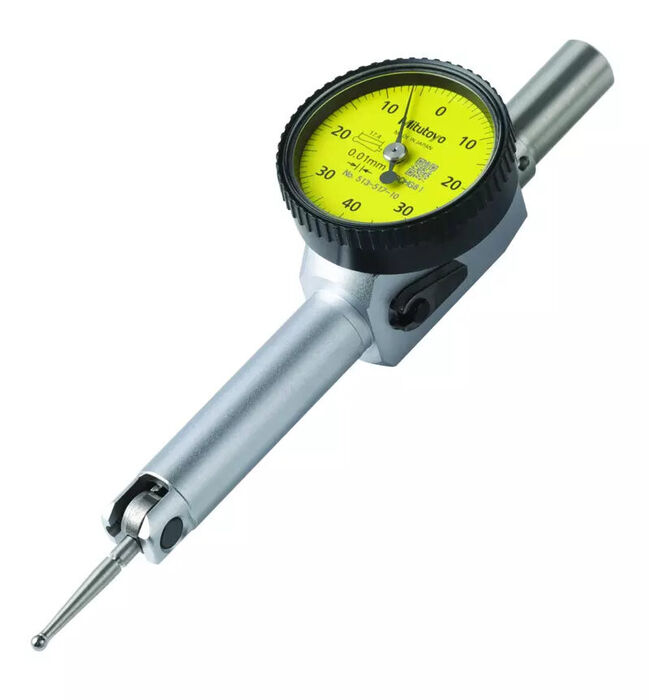 513-517-10E - Dial Test comparador, Pocket Type Basic Set, 0,8mm, 0,01mm, D=8 mm,Stem, Stylus, Mitutoyo