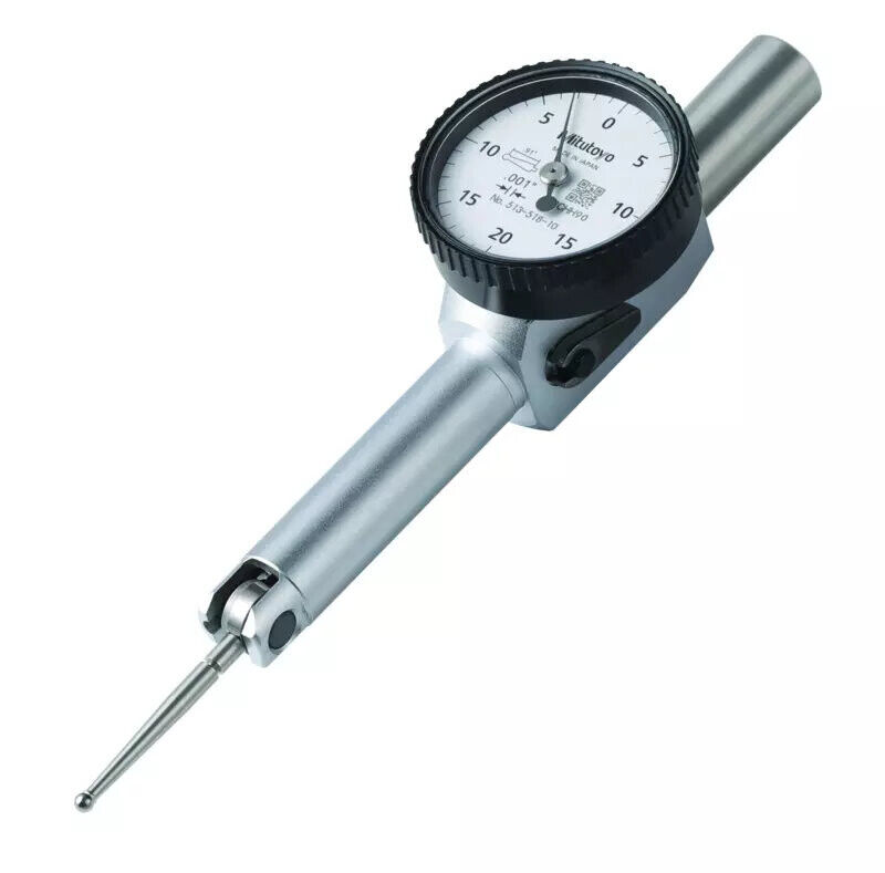 513-518-10T - Comparador de Alavanca -Modelo Pequeno Full Set, 0,04", 0,001", D=4/9,52mm,Stem, Styli, Bar, Swivel Clamp, Mitutoyo