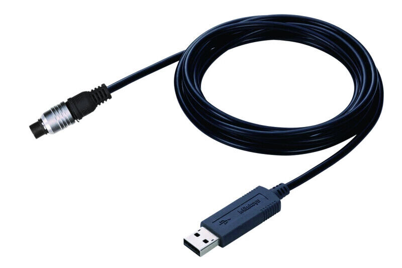 06AFM380E - USB Input Tool Direct -cabo Digimatic-USB- 2m Cable, Digimatic/Digimatic 2, Round 6-Pin Type, Mitutoyo
