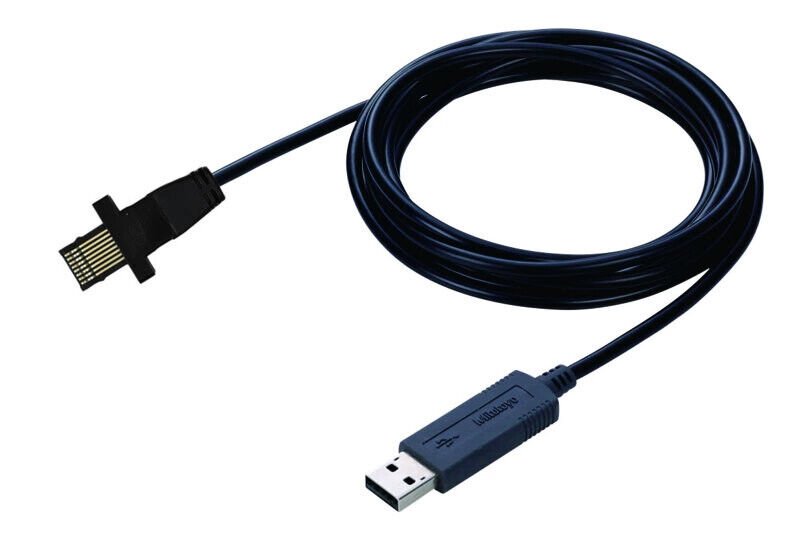 06AFM380G - USB Input Tool Direct -cabo Digimatic-USB- 2m Cable, Digimatic/Digimatic 2, Flat Straight para ID-N/ID-B, Mitutoyo
