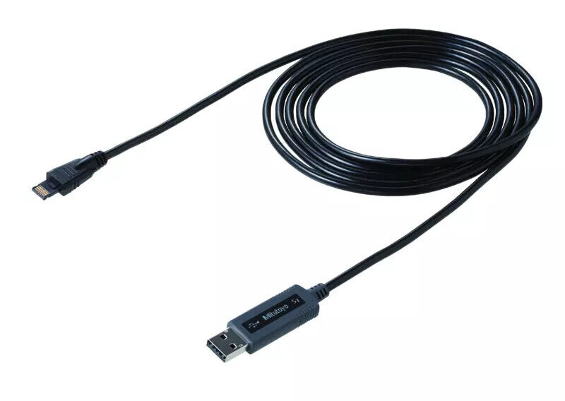 06AGQ001F - USB Input Tool Direct (Digimatic to USB) 2m Cable, Digimatic/Digimatic 2/Digimatic S1 Interface, Mitutoyo