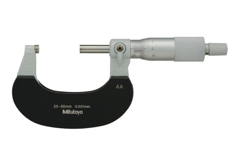 102-312 - Outside Micrometer com Heat Ins. Plate 25-50mm, Ratchet, 0,001mm, Mitutoyo