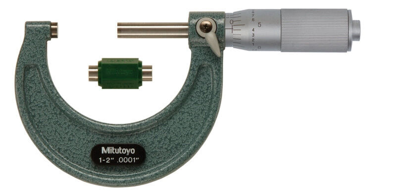 103-136 - Micrómetro de Exteriores Polegadas 1-2", Friction Thimble, 0,0001", Mitutoyo