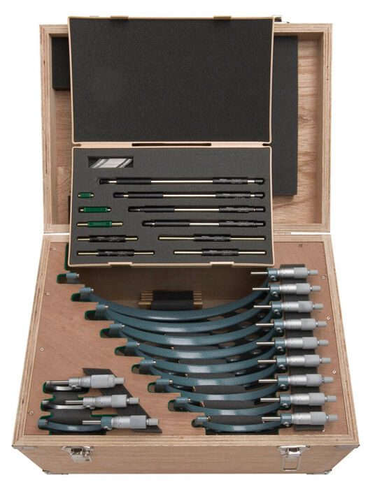 103-905-10 - Micrómetro de Exteriores -Conjunto 0-12", (12 pcs.), Mitutoyo