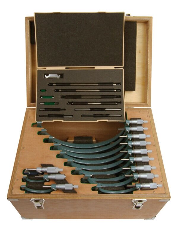 103-908-40 - Outside Micrometer Economy Design Set 0-12", (12 pcs.), 0,0001", Mitutoyo