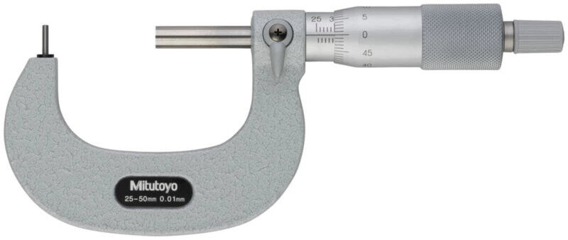 115-303 - Micrómetro -Tubos Pin Anvil Flat Spindle, 25-50mm, Mitutoyo