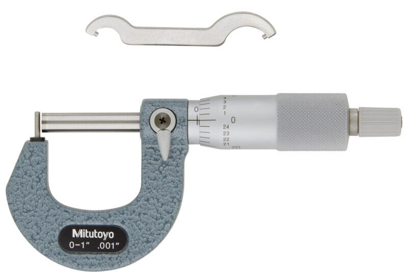 115-305 - Micrómetro -Tubos Pin Anvil Flat Spindle, 0-1", Mitutoyo