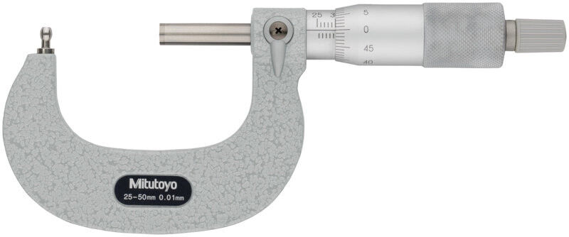 115-309 - Micrómetro -Tubos Spherical Anvil Flat Spindle, 25-50mm, Mitutoyo