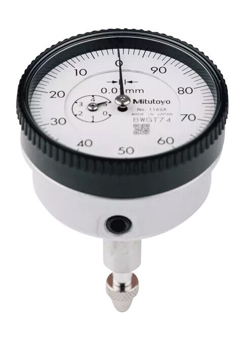 1162A - Comparador, Modelo ISO, Back Plunger Design, Reverse Dial Face, 5mm, 0,01mm, Mitutoyo