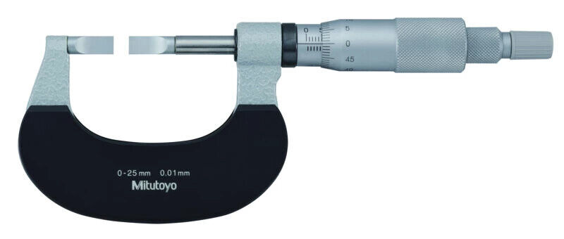 122-101-10 - Blade Micrometer, Hardened Aço Blade 0-25mm, 0,75mm,Blade, Mitutoyo