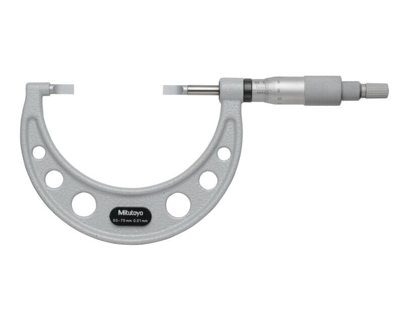 122-103-10 - Blade Micrometer, Hardened Aço Blade 50-75mm, 0,75mm,Blade, Mitutoyo