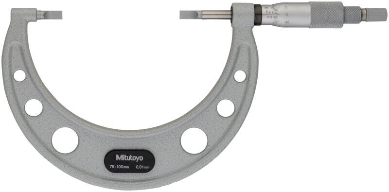 122-104-10 - Blade Micrometer, Hardened Aço Blade 75-100mm, 0,75mm,Blade, Mitutoyo
