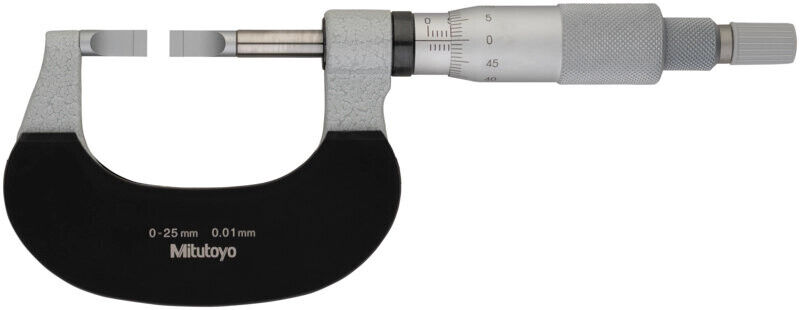 122-111-10 - Blade Micrometer, Hardened Aço Blade 0-25mm, 0,4mm,Blade, Mitutoyo