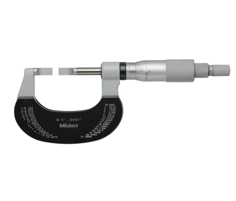 122-125-10 - Blade Micrometer, Hardened Aço Blade 0-1", 0,75mm,Blade, Mitutoyo
